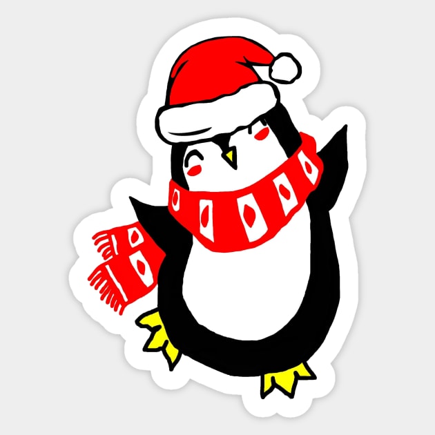 Christmas Penguin Sticker by imphavok